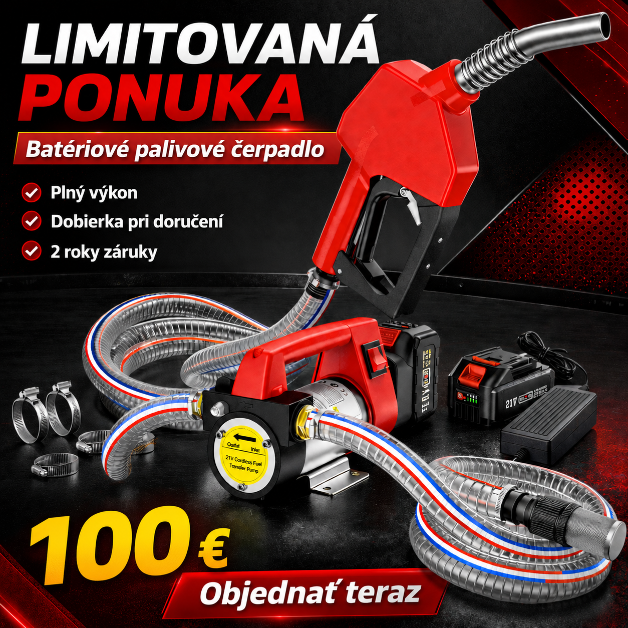 Akumulátorové čerpadlo na prečerpávanie paliva, 21 V bezdrôtové čerpadlo na naftu, 13 GPM, s 1× 4,0 Ah batériou, prenosné samonasávacie elektrické čerpadlo s automatickou vypínacou pištoľou a hadicou, vhodné na vodu, petrolej a traktory